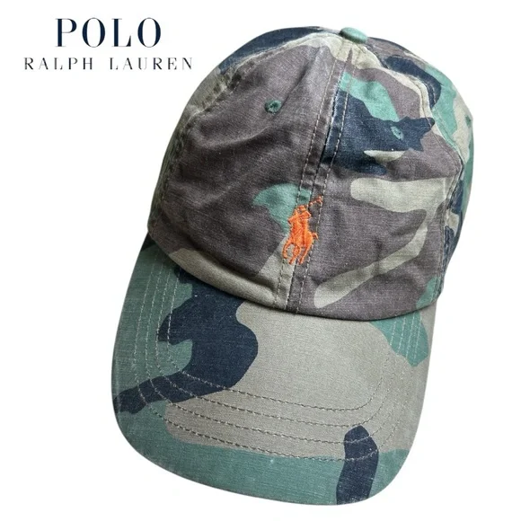 Polo Ralph‎ Lauren VINTAGE Camoflauge Adjustable Hat